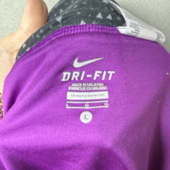 Nike Running Purple Athletic Shorts Elastic Waistband Jogging Workout Gym Size L - Picture 12 of 14